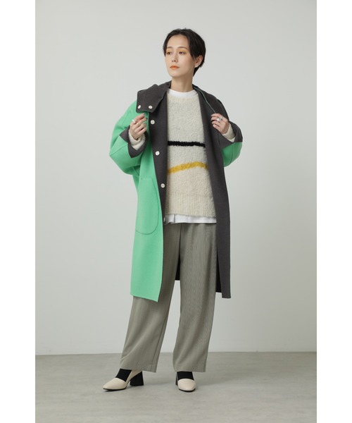 CREOLME（クレオルム）の「(CREOLME)ウールリバーシブルコート（その他アウター・レディース・グレー/ベージュ・SMALL/MEDIUM）」の10枚目の写真