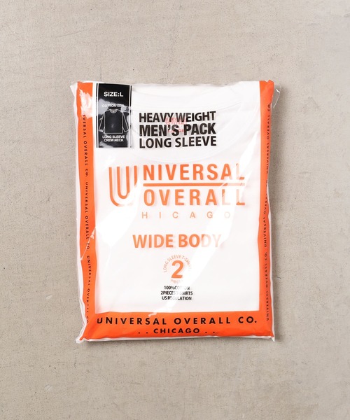 UNIVERSAL OVERALL(ユニバーサルオーバーオール)の「★UNIVERSAL OVERALL★WIDE HEAVY 2P L/S TEE(Tシャツ/カットソー・レディース・ホワイト/ブラック・LARGE/MEDIUM/SMALL/X-LARGE)」の4枚目の写真