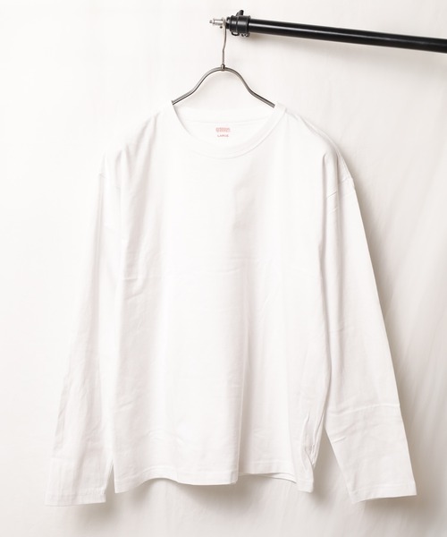 UNIVERSAL OVERALL(ユニバーサルオーバーオール)の「★UNIVERSAL OVERALL★WIDE HEAVY 2P L/S TEE(Tシャツ/カットソー・レディース・ホワイト/ブラック・LARGE/MEDIUM/SMALL/X-LARGE)」の5枚目の写真