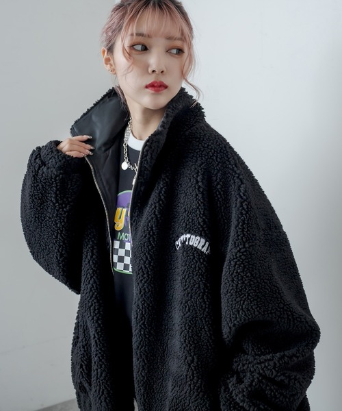 RASVOA(ラスボア)の「Easy Rock配色トレーナー/スウェット(スウェット・レディース・ブラック/オフホワイト・FREE)」の6枚目の写真