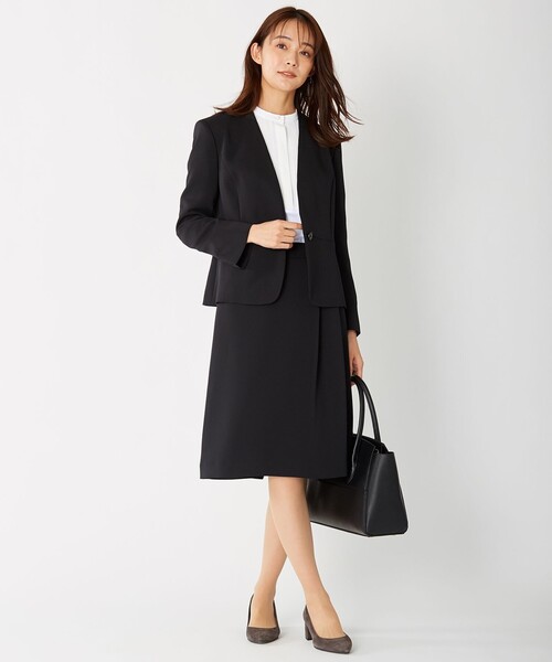 J.PRESS Ladies(J.プレス レディス)の「【洗える】ヴィーナスダブルクロス スカート(スカート・レディース・ブラック系/ネイビー系・XS)」の7枚目の写真