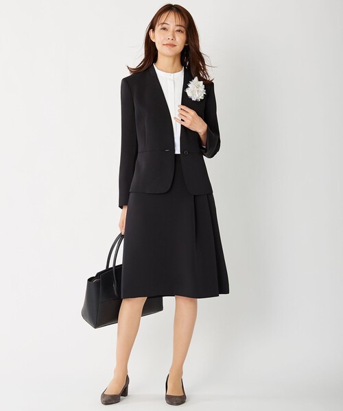 J.PRESS Ladies(J.プレス レディス)の「【洗える】ヴィーナスダブルクロス スカート(スカート・レディース・ブラック系/ネイビー系・XS)」の8枚目の写真