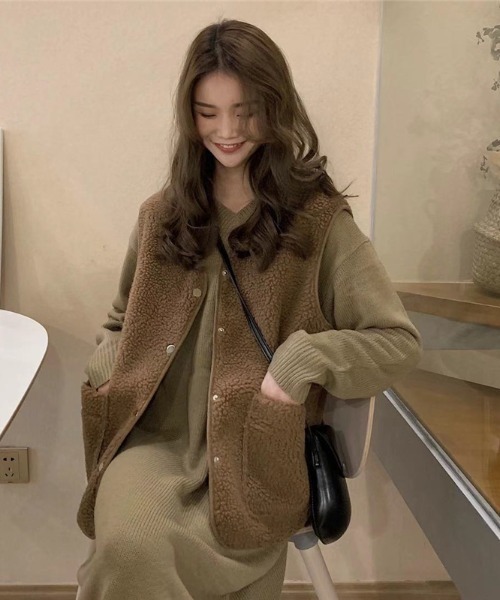 other - フォトコピュー VIOLENTINA VAREUSE ヴァルーズ ベスト ボア ルーズボアベスト（ベスト）｜Vipoa（ヴィポア）のファッション