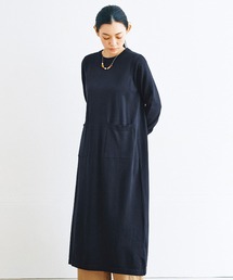 and myera コットンニットワンピース