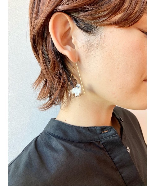 BEARDSLEY(ビアズリー)の「《nach》アニマルフープピアス(ピアス(両耳用)・レディース・ゴールド・FREE)」の3枚目の写真