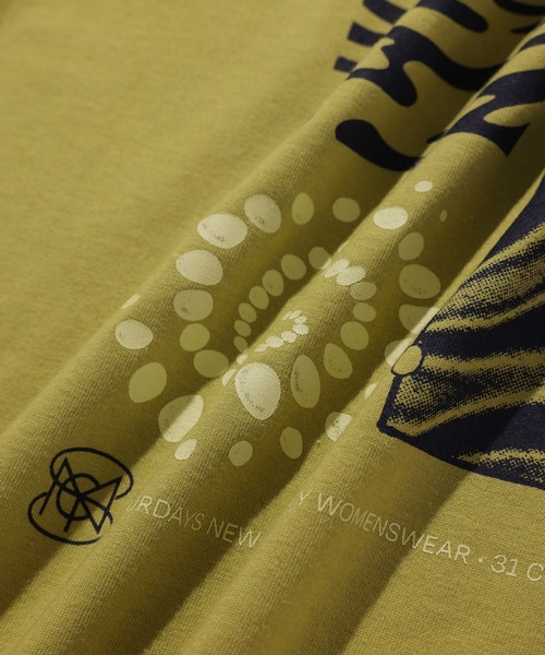 Saturdays NYC(サタデーズ ニューヨークシティ )の「Diatoms Standard S/S Tee(Tシャツ/カットソー・レディース・イエロー/オリーブ/ネイビー・S/L/M/X-SMALL)」の9枚目の写真