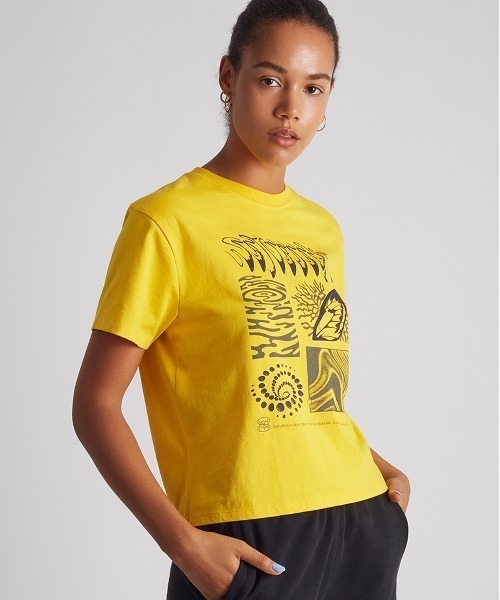 Saturdays NYC(サタデーズ ニューヨークシティ )の「Diatoms Standard S/S Tee(Tシャツ/カットソー・レディース・イエロー/オリーブ/ネイビー・S/L/M/X-SMALL)」の13枚目の写真