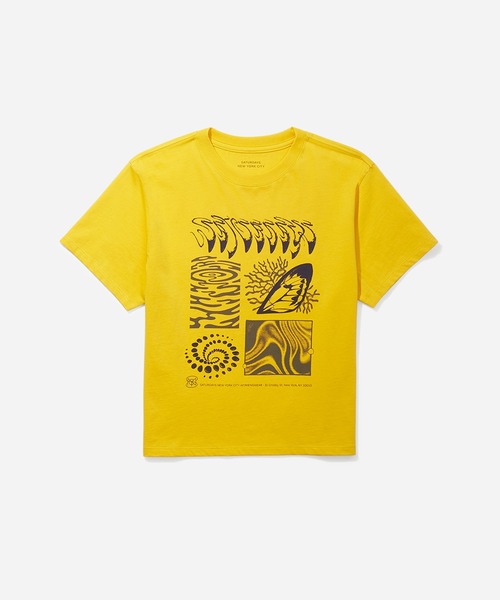 Saturdays NYC(サタデーズ ニューヨークシティ )の「Diatoms Standard S/S Tee(Tシャツ/カットソー・レディース・イエロー/オリーブ/ネイビー・S/L/M/X-SMALL)」の14枚目の写真
