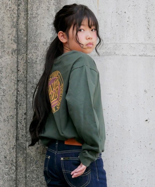 ムラサキスポーツ by 花音（ムラサキスポーツバイカノン）の「花音ｘムラサキスポーツ SANTACRUZ/サンタクルーズ キッズ バックプリントロンT 21A621-42（Tシャツ/カットソー・キッズ・ホワイト/グリーン/ブラック・150cm/140cm/160cm/130cm）」の6枚目の写真