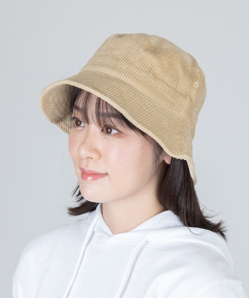 Anuenue(アヌエヌエ)の「コーデュロイ バケットハット(ハット・レディース・ターメリック/レンガ/ダークパープル/ワインレッド/ライトピンク/ブラウン/ホワイト/ブラック/ライトグレー/ネイビー/グリーン/ベージュ・FREE)」の17枚目の写真