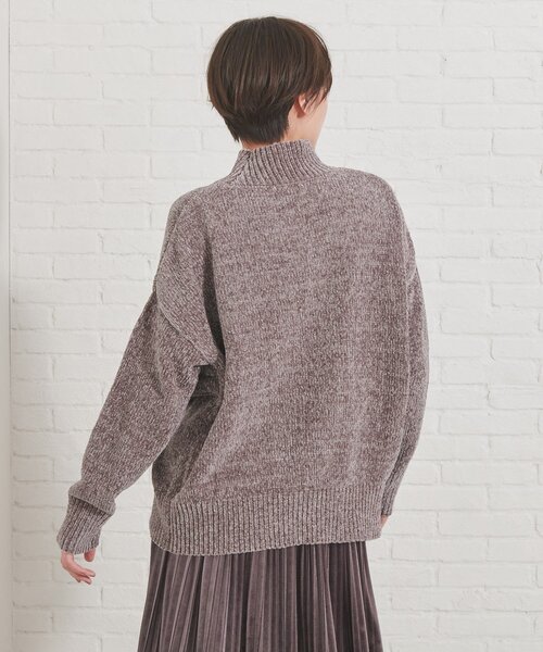 DRESKIP（ドレスキップ）の「◆ベロアモールハイネックニット（ニット/セーター・レディース・オフホワイト/ダークグレー/ナチュラル/ピンク系・02/03/04）」の19枚目の写真