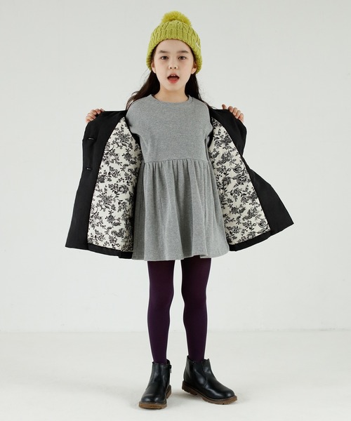 D.fesense（ディーフェセンス）の「ポンポンニットキャップ（ニットキャップ/ビーニー・キッズ・オフホワイト/グレー/ネイビー/ライム・49cm/53cm）」の6枚目の写真