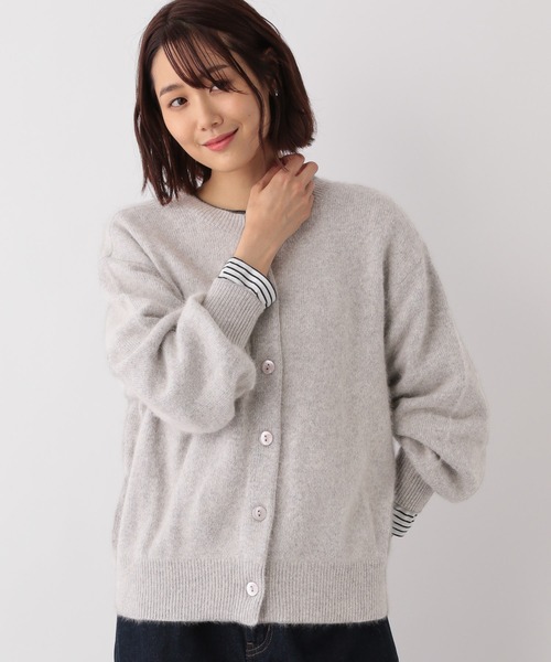 GLOBAL WORK（グローバルワーク）の「FOXコンフワフワ2WAYプルオーバー/944173（ニット/セーター・レディース・ライトグレー/ベージュ/パープル系その他4・FREE）」の2枚目の写真