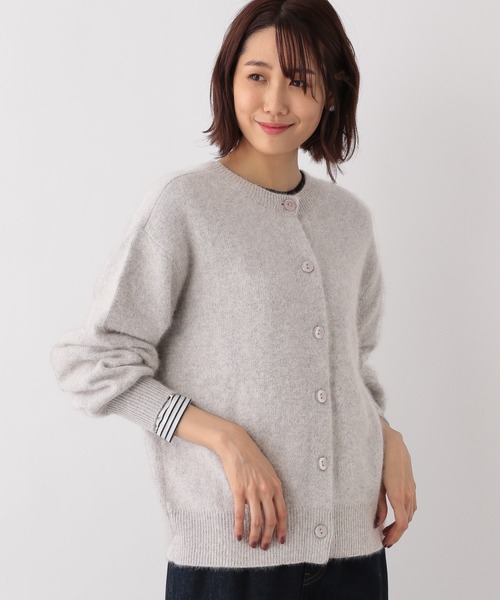 GLOBAL WORK（グローバルワーク）の「FOXコンフワフワ2WAYプルオーバー/944173（ニット/セーター・レディース・ライトグレー/ベージュ/パープル系その他4・FREE）」の13枚目の写真