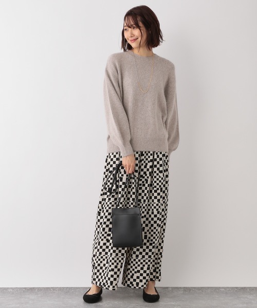 GLOBAL WORK（グローバルワーク）の「FOXコンフワフワ2WAYプルオーバー/944173（ニット/セーター・レディース・ライトグレー/ベージュ/パープル系その他4・FREE）」の21枚目の写真