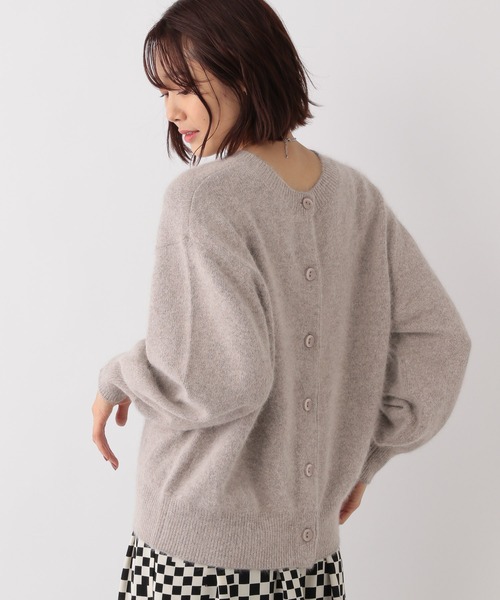 GLOBAL WORK（グローバルワーク）の「FOXコンフワフワ2WAYプルオーバー/944173（ニット/セーター・レディース・ライトグレー/ベージュ/パープル系その他4・FREE）」の11枚目の写真