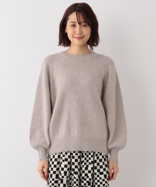 GLOBAL WORK（グローバルワーク）の「FOXコンフワフワ2WAYプルオーバー/944173（ニット/セーター・レディース・ライトグレー/ベージュ/パープル系その他4・FREE）」の17枚目の写真