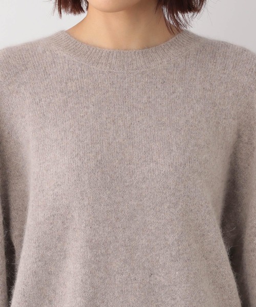 GLOBAL WORK（グローバルワーク）の「FOXコンフワフワ2WAYプルオーバー/944173（ニット/セーター・レディース・ライトグレー/ベージュ/パープル系その他4・FREE）」の20枚目の写真