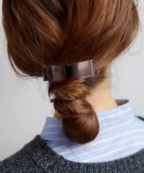 ANEMONE（アネモネ）の「メタルワイドカーブピン[B]（ヘアピン・レディース・ブラウン/ブラック/ゴールド・FREE）」の2枚目の写真