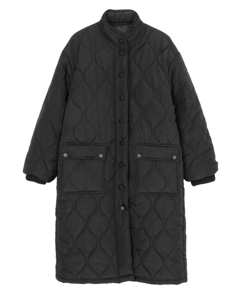 Figments（フィグメンツ）の「キルティングコート（ダウンジャケット/コート・レディース・ブラック/カーキ・FREE）」の15枚目の写真