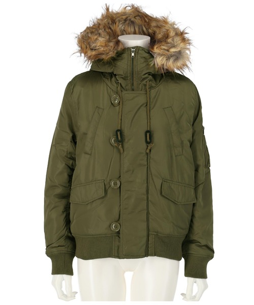 ANAP（アナップ）の「N2Bジャケット（ミリタリージャケット・レディース・ブラック/ベージュ/カーキ/ライトブラウン・M/L）」の21枚目の写真