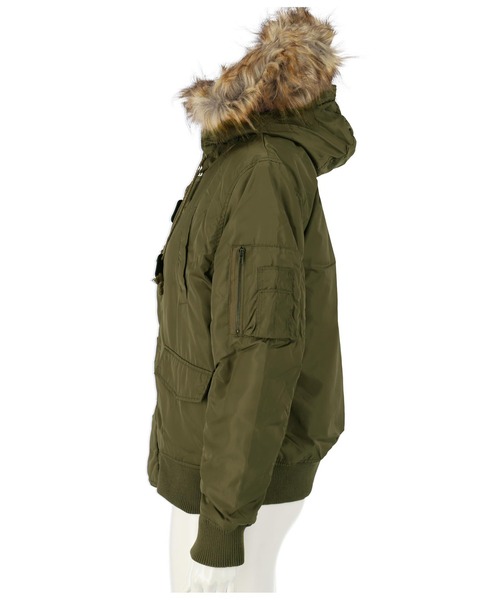 ANAP（アナップ）の「N2Bジャケット（ミリタリージャケット・レディース・ブラック/ベージュ/カーキ/ライトブラウン・M/L）」の22枚目の写真