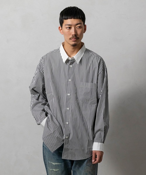 極美品✨フレームワーク トーマスメイソン 長袖シャツ オーバーサイズ 2022 THOMAS MASON】Prime-Over Shirt