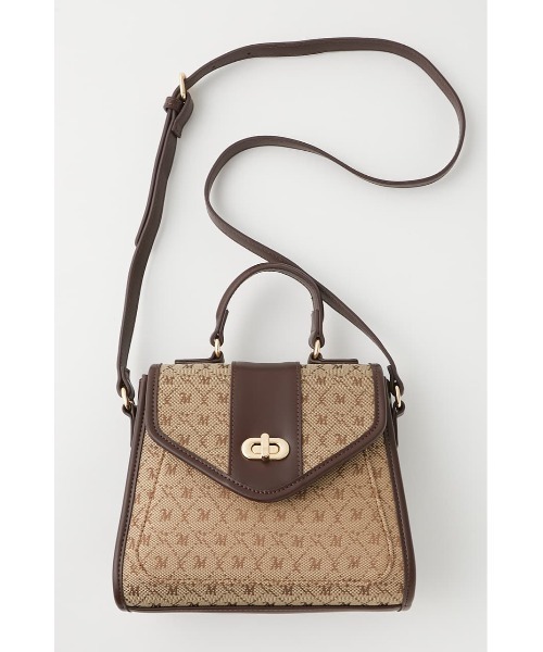 MOUSSY（マウジー）の「EA MONOGRAM MINI SHOULDER バッグ（ショルダーバッグ・レディース・ベージュ/マジェンタ/ブラウン・FREE）」の8枚目の写真