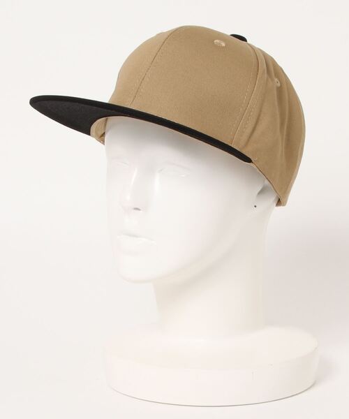 BACK NUMBER（バックナンバー）の「【BACK NUMBER】無地フラットバイザーキャップ（キャップ・メンズ・チャコールグレー×ブラック/ライトベージュ/ブラック/ベージュ・フリー）」の4枚目の写真