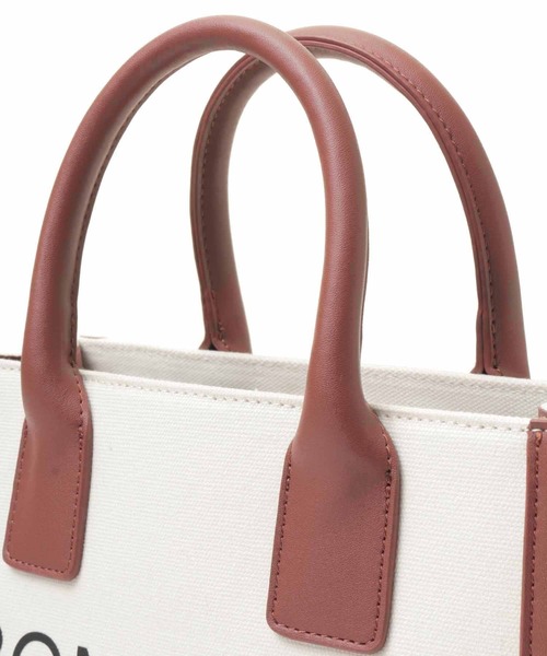 31 Sons de mode（トランテアン　ソン　ドゥ　モード）の「ロゴ入りトートバッグ（トートバッグ・レディース・オフホワイト/インディゴブルー・FREE）」の11枚目の写真