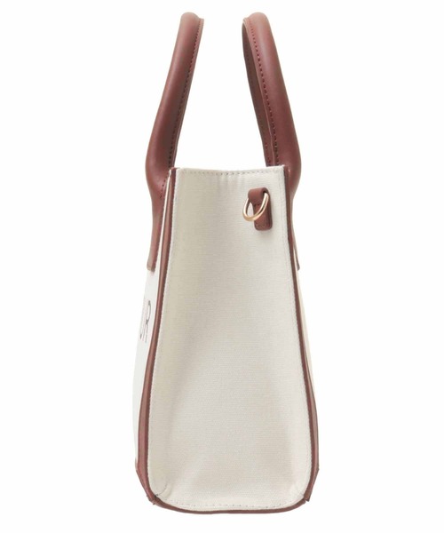 31 Sons de mode（トランテアン　ソン　ドゥ　モード）の「ロゴ入りトートバッグ（トートバッグ・レディース・オフホワイト/インディゴブルー・FREE）」の21枚目の写真