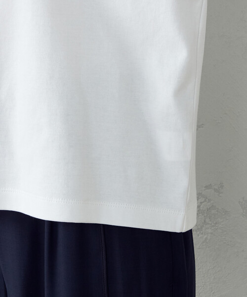 COMME CA ISM(コムサイズム)の「キーネックカットソー(Tシャツ/カットソー・レディース・ホワイト/ブラック・MEDIUM/LARGE)」の14枚目の写真