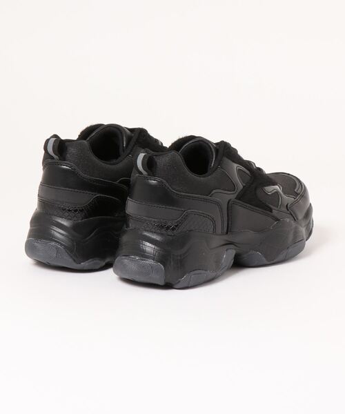 Zipper（ジッパー）の「【Zipper】<2022SS>韓国風 ボリュームソールスニーカー（スニーカー・レディース・ホワイト/ピンク/ブラック・M/S/L/LL）」の4枚目の写真