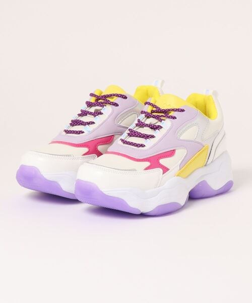 Zipper（ジッパー）の「【Zipper】<2022SS>韓国風 ボリュームソールスニーカー（スニーカー・レディース・ホワイト/ピンク/ブラック・M/S/L/LL）」の8枚目の写真