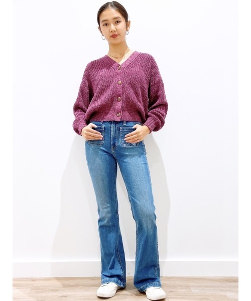 Gapフレアハイライズデニム24インチ即日発送 セール】ハイライズ ブレイド '70S フレアデニム（デニムパンツ