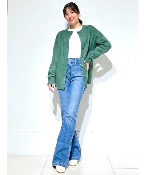 GAP（ギャップ）の「ハイライズ フレアジーンズ（デニムパンツ・レディース・インディゴブルー・24/23/25/26/27/28/29/30）」の10枚目の写真