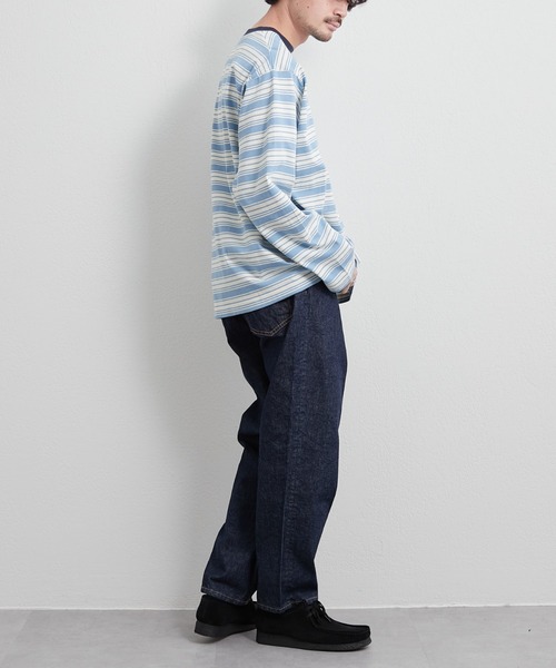 CIAOPANIC TYPY（チャオパニックティピー）の「CONE DENIM テパード5ポケットパンツ（デニムパンツ・メンズ・ネイビー・SMALL/MEDIUM/LARGE/X-LARGE）」の4枚目の写真