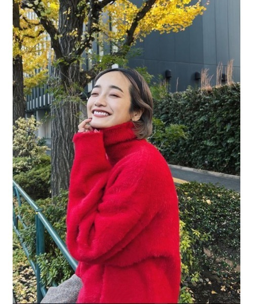 AMAIL(アマイル)の「Mochi fuwa mini dress(ワンピース・レディース・アイボリー/ブラック・FREE)」の14枚目の写真