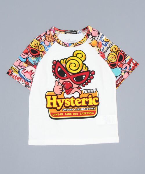 YUM YUM BABY総柄ラグラン半袖Tシャツ