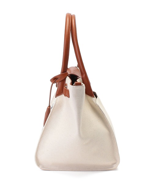 Via Demizon(ビアデミゾン)の「ロゴプリントの2WAYトートバッグ(トートバッグ・レディース・ベージュ/グレー/ブラック/キャメル・フリー)」の9枚目の写真