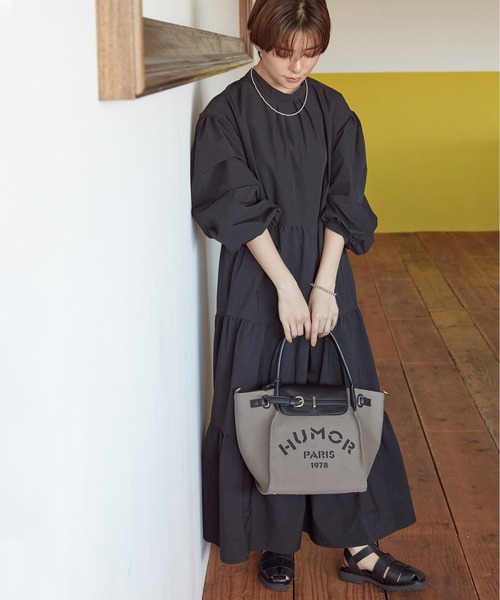 Via Demizon(ビアデミゾン)の「ロゴプリントの2WAYトートバッグ(トートバッグ・レディース・ベージュ/グレー/ブラック/キャメル・フリー)」の22枚目の写真