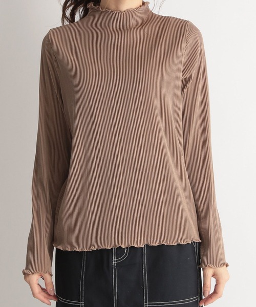 Andemiu(アンデミュウ)の「カットプリーツT270457(Tシャツ/カットソー・レディース・ベージュ/ブラウン/グレー・FREE)」の18枚目の写真