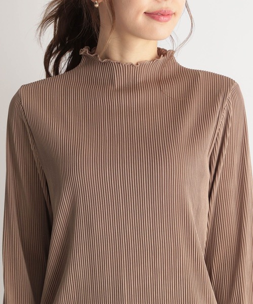 Andemiu(アンデミュウ)の「カットプリーツT270457(Tシャツ/カットソー・レディース・ベージュ/ブラウン/グレー・FREE)」の21枚目の写真