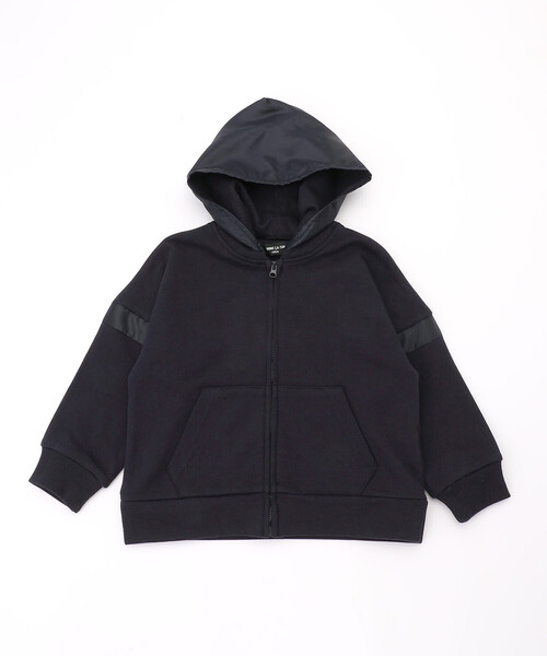 COMME CA ISM（コムサイズム）の「フード取り外し　パーカ（パーカー・キッズ・ネイビー/ベージュ・110cm/100cm/120cm/130cm/140cm/150cm）」の2枚目の写真