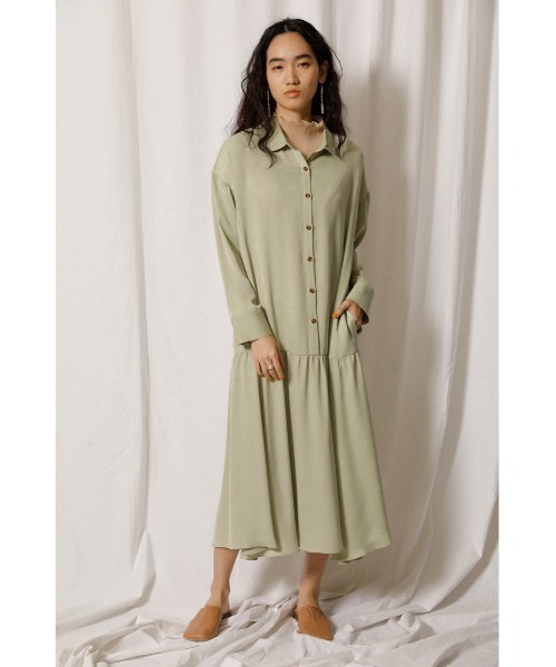 ◉新品タグ付◉ crie conforto 裾ティアードシャツワンピース ◉新品タグ付◉ crie conforto 裾ティアードシャツワンピース