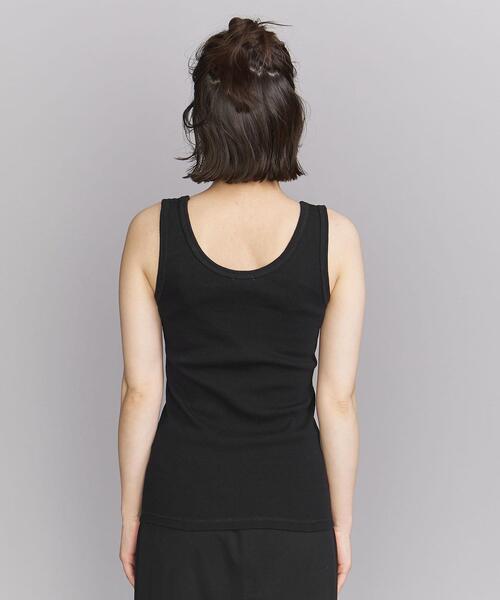 BEAUTY&YOUTH UNITED ARROWS(ビューティーアンドユースユナイテッドアローズ)の「BY コットンブレンド テレコ タンクトップ -ウォッシャブル-(タンクトップ・レディース・ホワイト/ブラック/グレー/イエロー/ダークブラウン・FREE)」の8枚目の写真