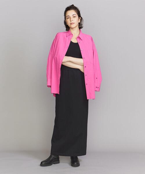 BEAUTY&YOUTH UNITED ARROWS(ビューティーアンドユースユナイテッドアローズ)の「BY コットンブレンド テレコ タンクトップ -ウォッシャブル-(タンクトップ・レディース・ホワイト/ブラック/グレー/イエロー/ダークブラウン・FREE)」の11枚目の写真