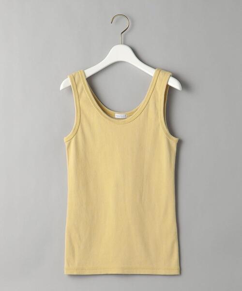 BEAUTY&YOUTH UNITED ARROWS(ビューティーアンドユースユナイテッドアローズ)の「BY コットンブレンド テレコ タンクトップ -ウォッシャブル-(タンクトップ・レディース・ホワイト/ブラック/グレー/イエロー/ダークブラウン・FREE)」の16枚目の写真