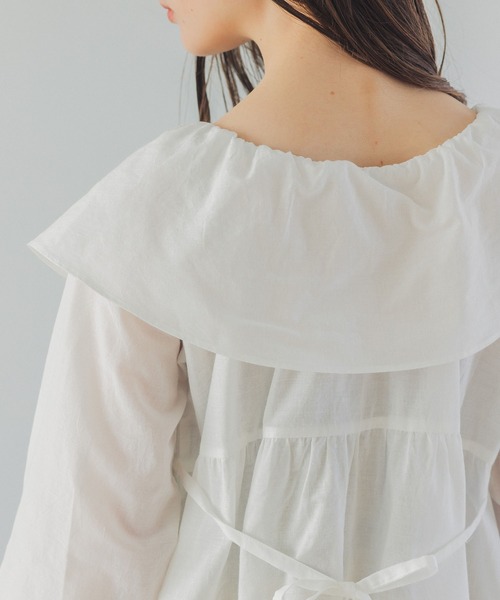 pichud(ピチュダ)の「【2WAY】コットンレースチュニック /ウォッシャブル(シャツ/ブラウス・レディース・ホワイト・FREE)」の10枚目の写真