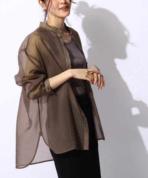 THE SHOP TK （ザ ショップ ティーケー ）の「◇シアーシャツ